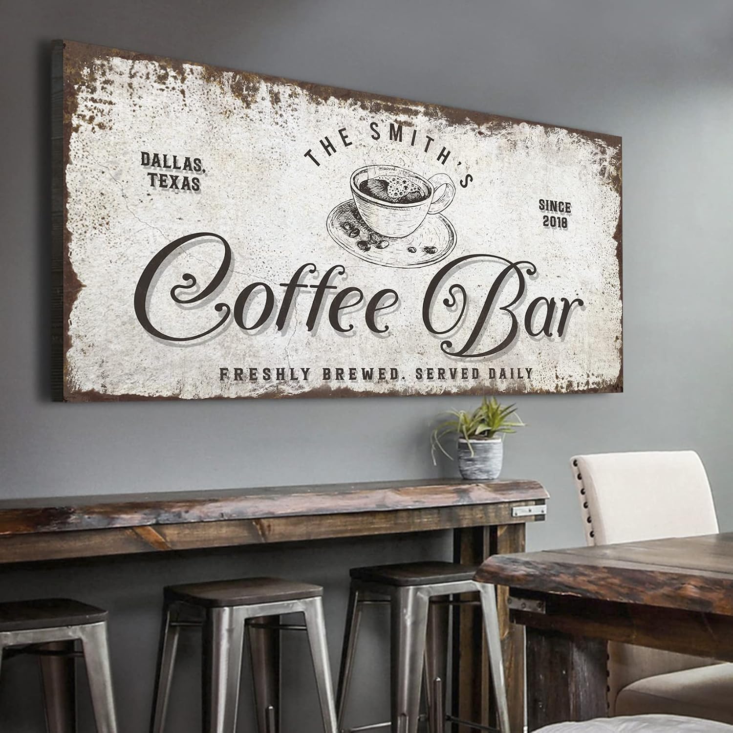 Custom Coffee Bar Sign